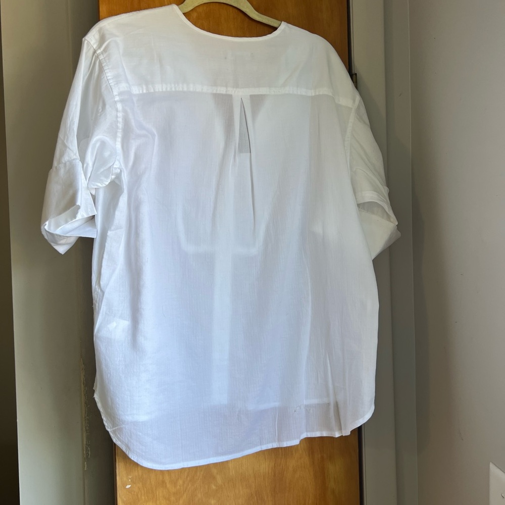 J. Crew Women's Crisp White Button-Down Shirt - Picture 3 of 5